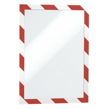 Sign Holder, Red; White, 14.06