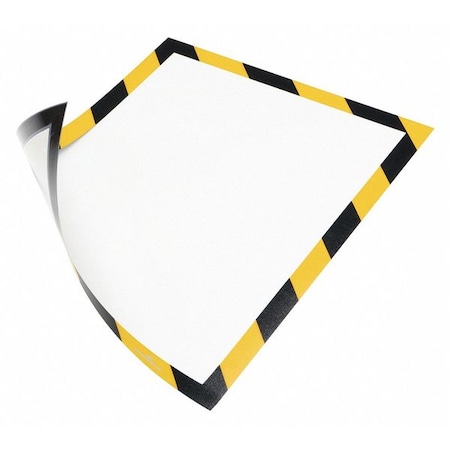 Sign Holder, Black; Yellow, 14.06