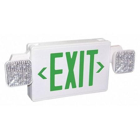 Exit Sign w/ Emergency Lights, 2 Face(s), Universal Mount, Nickel Cadmium, LED (Formerly LumaPro) MPN:489K14
