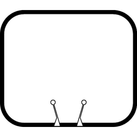 Traffic Cone Sign, 10 1/2 in H, 12 3/4 in W, 535-00097 MPN:535-00097