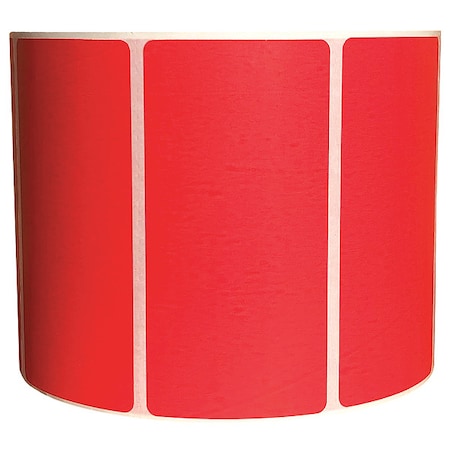 Barcode Printer Label, Red, Labels/Roll: 3000 MPN:60DX53