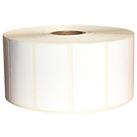 Barcode Printer Label, White, Labels/Roll: 1500 MPN:60DY40