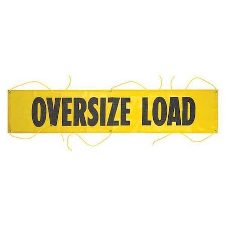 Wide Load Banner, 18 in Height, 84 in Width MPN:67499