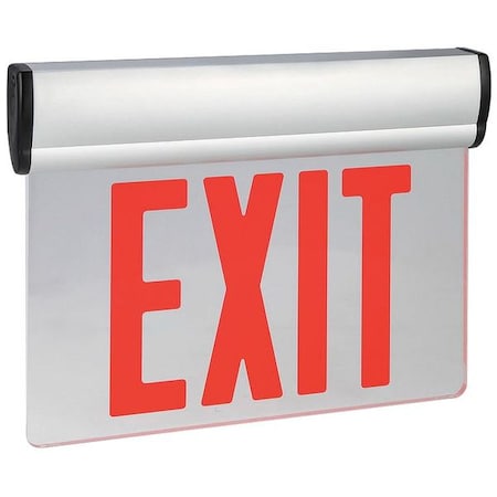 Exit Sign, Silver, 1 Face(s), LED, Universal Mount, Nickel Cadmium (Formerly LumaPro) MPN:6CGL3