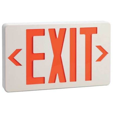 Thermoplastic LED Exit Sign with Battery Backup, 6CGL5 (Formerly LumaPro) MPN:6CGL5