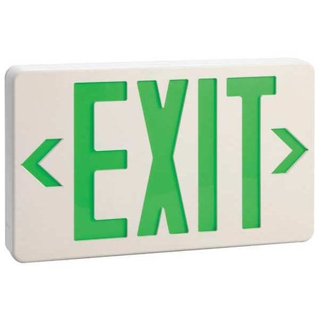 Thermoplastic LED Exit Sign with Battery Backup, 6CGL6 (Formerly LumaPro) MPN:6CGL6