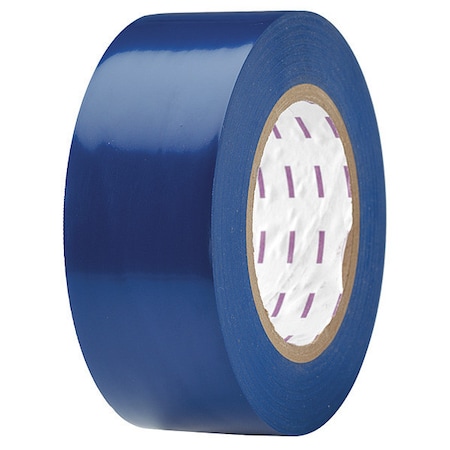 Floor Marking Tape, vinyl, Solid, Blue, 2 in W., 5 mil Thickness MPN:8AVH1