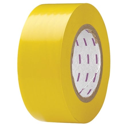 Floor Marking Tape, General Purpose, Solid, Yellow, 2 in x 180 ft, 5 mil Thickness, Vinyl MPN:8AVH3