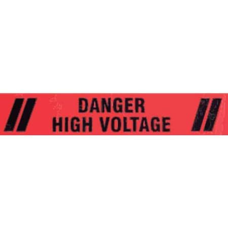 Floor Marking Tape, Polyester, Message, Black, Red, 3 in W., 7 mil Thickness MPN:8N027