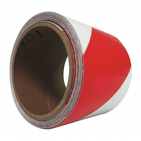 Floor Marking Tape, vinyl, No Legend, Red, 3 in W., 10 mil Thickness MPN:8REL7