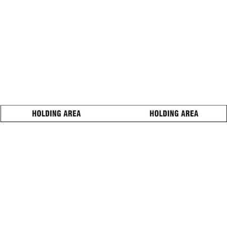 Floor Marking Tape, vinyl, Message, Black, White, 2 in W., 7 mil Thickness MPN:8RHM9