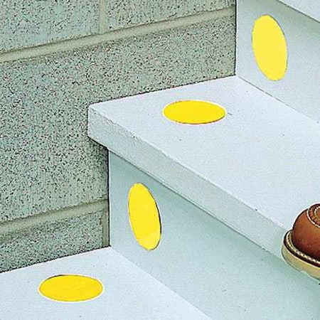 Floor Marking Tape, vinyl, Solid, Yellow, 4 in W., 0.216 in Thickness, 50 PK MPN:8WZ60