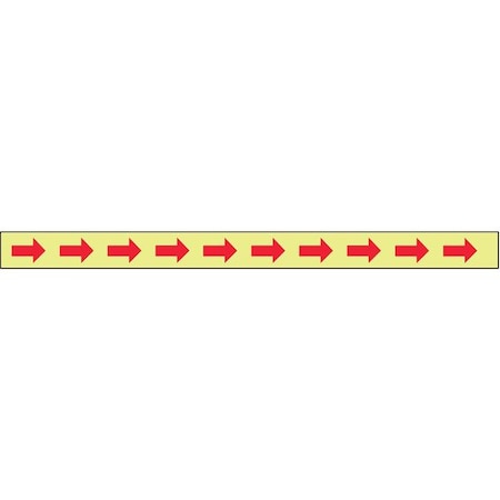 Floor Marking Tape, vinyl, No Legend, Red, Yellow, 3 in W., 10 mil Thickness MPN:9RX03