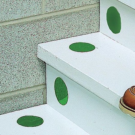 Floor Marking Tape, vinyl, No Legend, Green, 4 in W., 0.216 in Thickness, 50 PK MPN:9TZ25