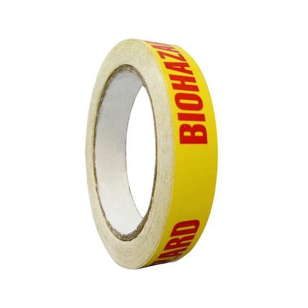 Floor Tape, Red/Yellow, 3/4 inx120 ft, Roll MPN:9WXD5