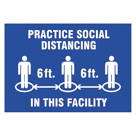 Practice Social Distancing Sign, 10