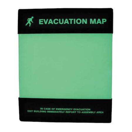 Evacuation Map Holder, 8-1/2 in. x 11 in. MPN:DTA238