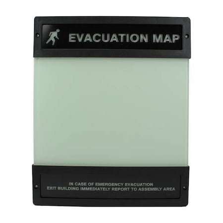 Evacuation Map Holder, 8-1/2 in. x 11 in. MPN:DTA240
