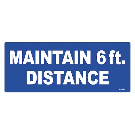 Floor Sign, 4 in H, 10 in W, Vinyl, English, FS-410-601, PK4 MPN:FS-410-601