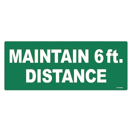 Floor Sign, 4 in H, 10 in W, Vinyl, English, FS-410-602, PK4 MPN:FS-410-602