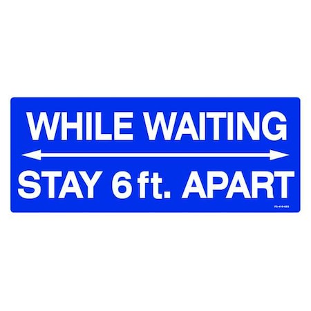 Floor Sign, 4 in H, 10 in W, Vinyl, English, FS-410-603, PK4 MPN:FS-410-603
