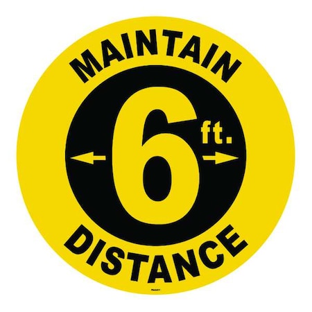 Floor Sign, 8 in H, 8 in W, Vinyl, English, FS-8-511, PK2 MPN:FS-8-511