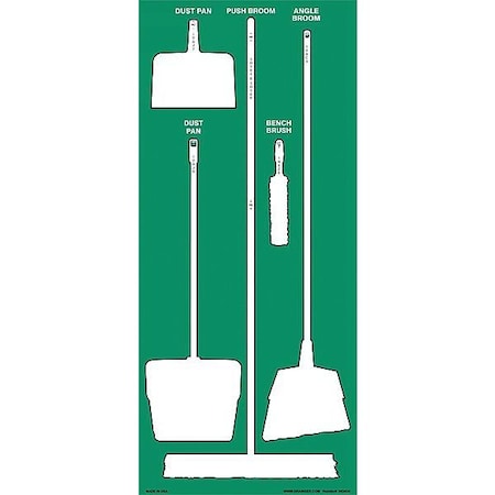 Store-Boards, 68x30 in, White/Green, Ultra Aluma-Lite MPN:GPSB407