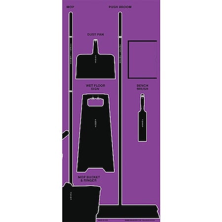 Shadow Board, 68 in H, 30 in W, Purple MPN:GPSM111