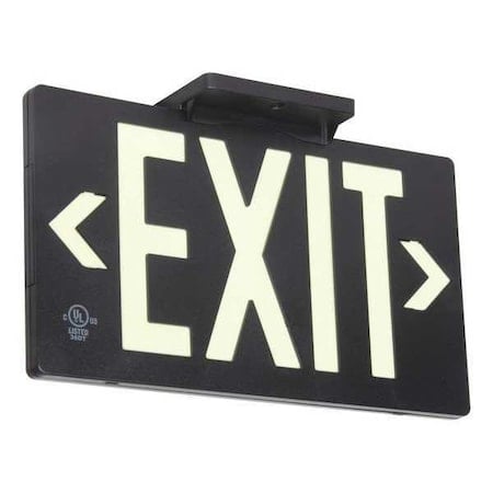 Exit Sign, 8 3/4 in x 15 1/2 in, Plastic, GRAN11418 MPN:GRAN11418