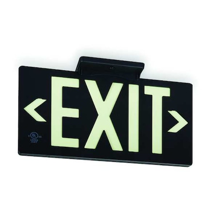 Exit Sign, Plastic, 15-3/8