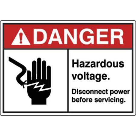 Label, Electrical Hazard, 3-1/2 in. H, PK5, HWL-535-703-5PK MPN:HWL-535-703-5PK