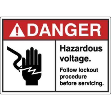 Label, Electrical Hazard, 3-1/2 in. H, PK5, HWL-535-704-5PK MPN:HWL-535-704-5PK