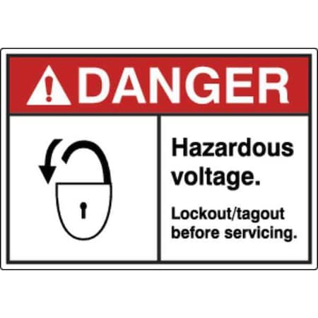 Label, Electrical Hazard, 3-1/2 in. H, PK5, HWL-535-705-5PK MPN:HWL-535-705-5PK