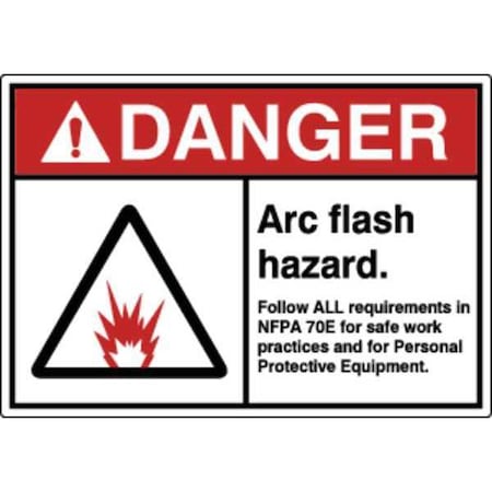 Label, Electrical Hazard, 3-1/2 in. H, PK5, HWL-535-707-5PK MPN:HWL-535-707-5PK