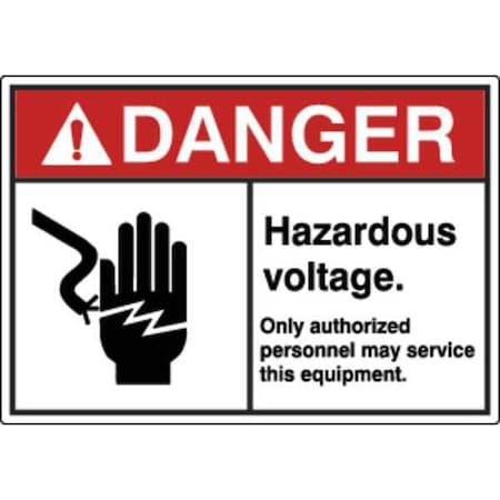 Label, Electrical Hazard, 3-1/2 in. H, PK5, HWL-535-709-5PK MPN:HWL-535-709-5PK
