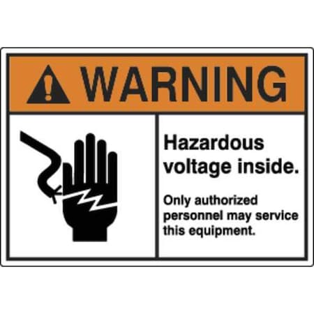 Label, Electrical Hazard, 3-1/2 in. H, PK5, HWL-535-712-5PK MPN:HWL-535-712-5PK