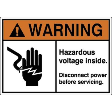 Label, Electrical Hazard, 3-1/2 in. H, PK5, HWL-535-713-5PK MPN:HWL-535-713-5PK
