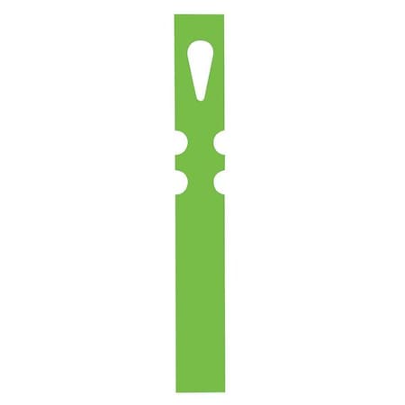 Blank Tag, Coated Paper, 7 1/2 in H x 1 in W, Green, Rectangle, 1000 PK MPN:KTAGGN