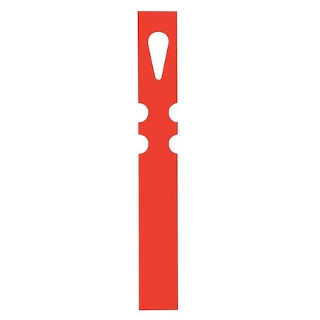 Blank Tag, Coated Paper, 7 1/2 in H x 1 in W, Red, Rectangle, 1000 PK MPN:KTAGRD