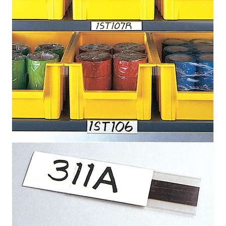 Label Holder, Magnetic, 1/2 In x 6 In, PK12 MPN:M21