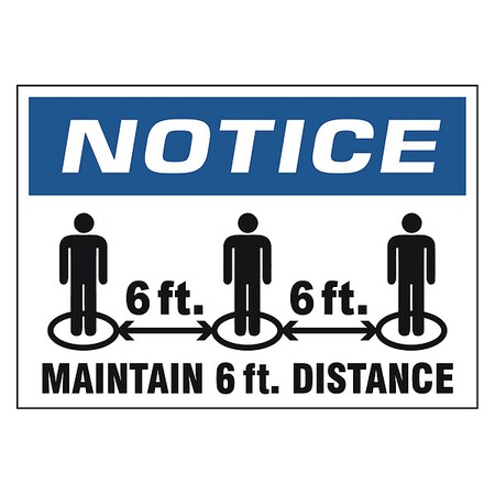 Adhesive Safety Sign, N501-710-V MPN:N501-710-V