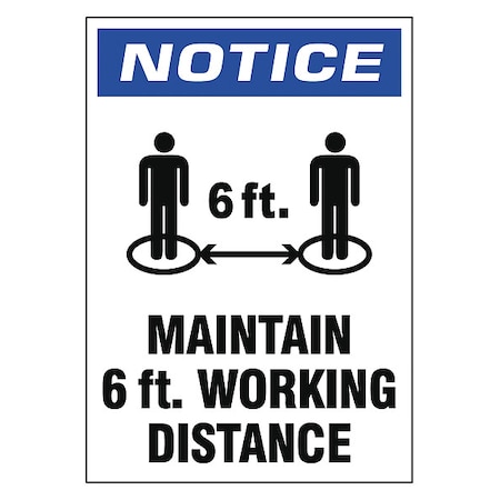 Adhesive Safety Sign, N504-107-V MPN:N504-107-V