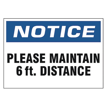 Adhesive Safety Sign, N506-710-V MPN:N506-710-V