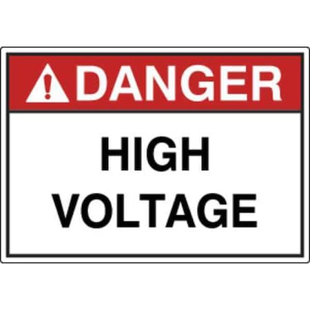 Label, 3-1/2 in H, Danger High Voltage, PK5 MPN:OSL-929-5PK