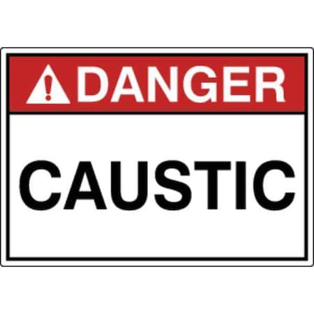 Label, Safety, Danger Cauctic, English, PK5 MPN:OSL-939-5PK