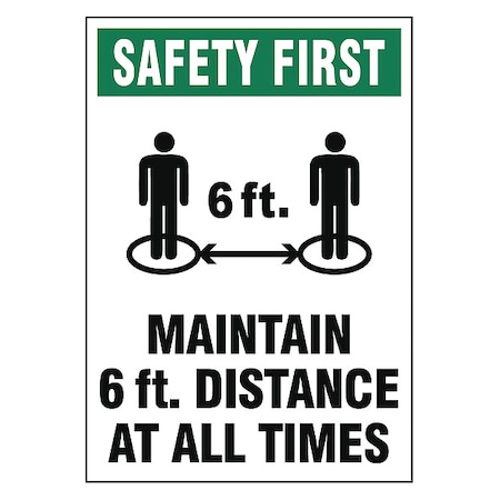 Adhesive Safety Sign, S503-107-V MPN:S503-107-V
