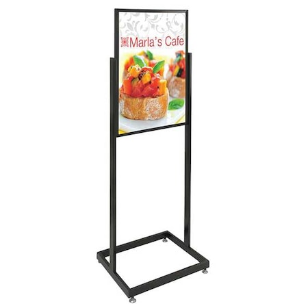 Sign Holder, Pedestal, 22x28, Alum, Black MPN:UVE58113-black