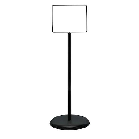 Sign Holder, Pedestal, 14x11, Metal, Black MPN:UVPSH17