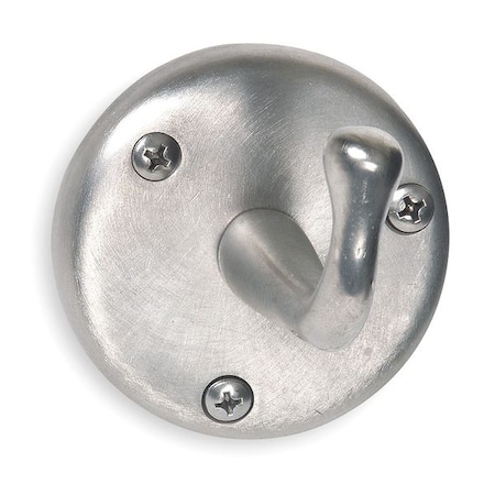 Bathroom Hook, 1 Hook, 3-1/4In D, Satin MPN:1ECL8