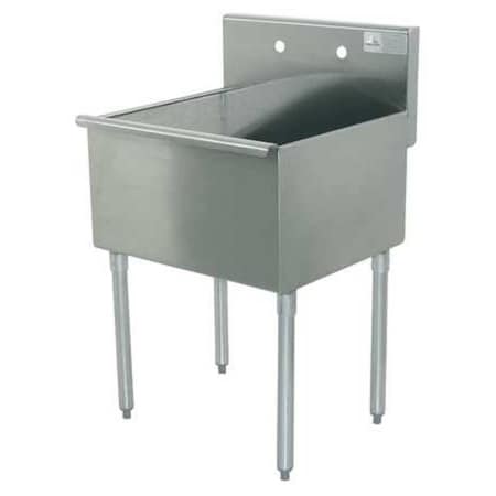 Utility Sink 36 in x 21 in, 1, 2, Floor, Stainless Steel MPN:4-1-36